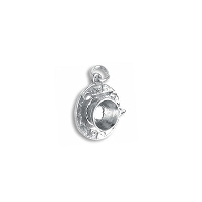 Rembrandt Cup and Saucer Charm in Sterling Silver