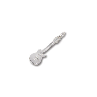 Rembrandt Electric Guitar Charm in Sterling Silver