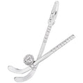 Rembrandt Field Hockey Charm in Sterling Silver