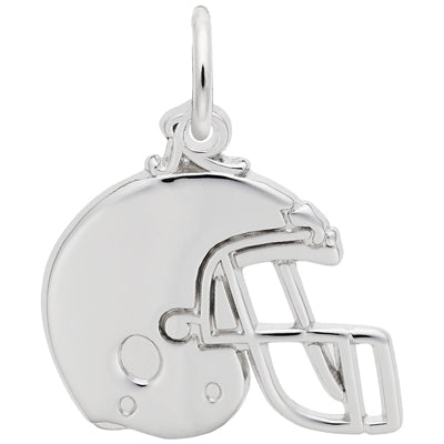 Rembrandt Football Helmet Charm in Sterling Silver