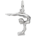 Rembrandt Gymnast Charm in Sterling Silver