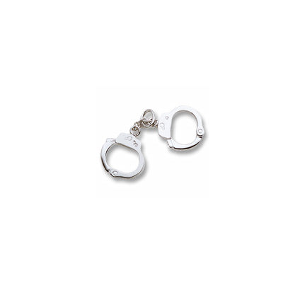 Rembrandt Handcuffs Charm in Sterling Silver