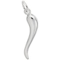 Rembrandt Italian Horn Charm in Sterling Silver
