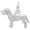 Rembrandt Labrador Dog Charm in Sterling Silver