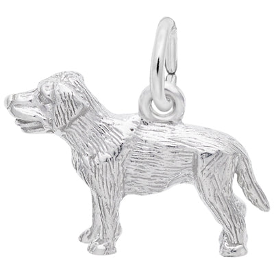 Rembrandt Labrador Dog Charm in Sterling Silver