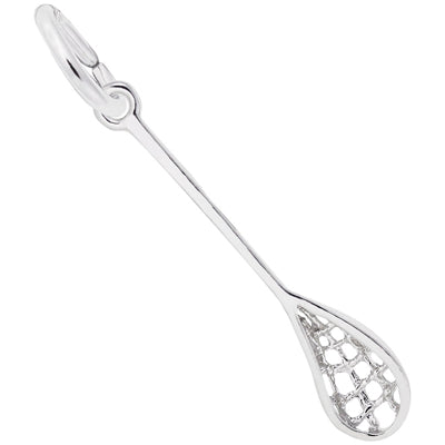 Rembrandt Lacrosse Stick Charm in Sterling Silver
