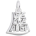 Rembrandt Live, Love, Laugh Charm in Sterling Silver