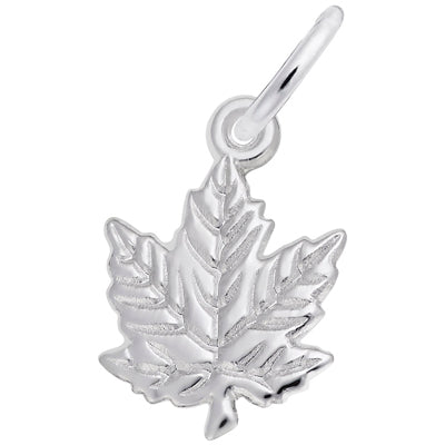 Rembrandt Maple Leaf Charm in Sterling Silver