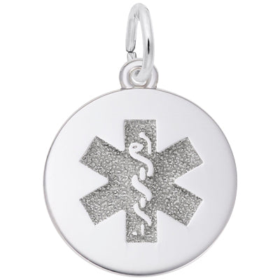 Rembrandt Medic Alert Charm in Sterling Silver