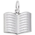 Rembrandt Open Book Charm in Sterling Silver