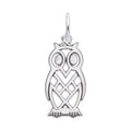 Rembrandt Owl Charm in Sterling Silver