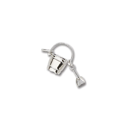 Rembrandt Pail and Shovel Charm in Sterling Silver