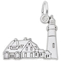 Rembrandt Portland Head Lighthouse Charm in Sterling Silver