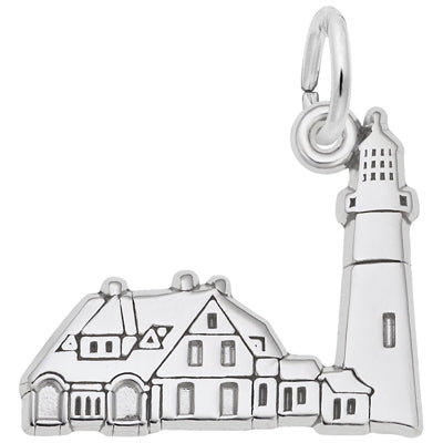 Rembrandt Portland Head Lighthouse Charm in Sterling Silver