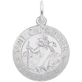 Rembrandt Saint Christopher Charm in Sterling Silver