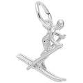 Rembrandt Skier Charm in Sterling Silver