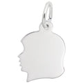 Rembrandt Small Girl's Head in Sterling Silver