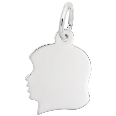 Rembrandt Small Girl's Head in Sterling Silver