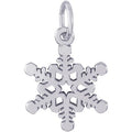 Rembrandt Snowflake Charm in Sterling Silver
