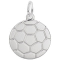 Rembrandt Soccer Charm in Sterling Silver