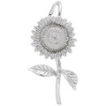 Rembrandt Sunflower Charm in Sterling Silver