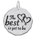 Rembrandt The Best Is Yet To Be Charm in Sterling Silver