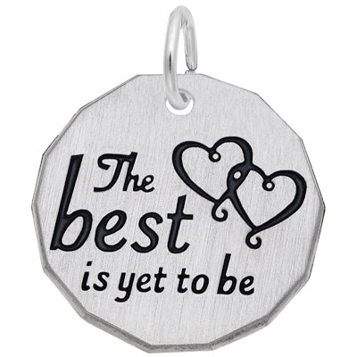 Rembrandt The Best Is Yet To Be Charm in Sterling Silver