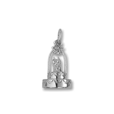 Rembrandt Wedding Cake Charm in Sterling Silver