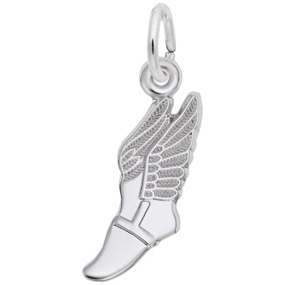 Rembrandt Winged Shoe Charm in Sterling Silver