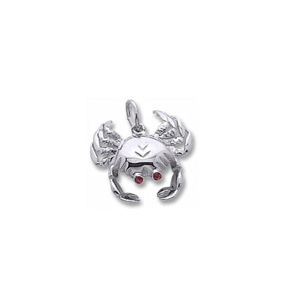 Renbrandt Crab Charm in Sterling Silver