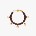 Resin Bracelet - Burgundy/Gold