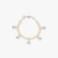 Resin Bracelet - Ivory/Silver
