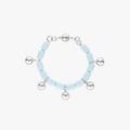 Resin Bracelet - Sky Blue/Silver