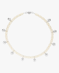 Resin Necklace - Ivory/Silver