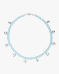 Resin Necklace - Sky Blue/Silver