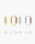 Rhinestone Huggie Set