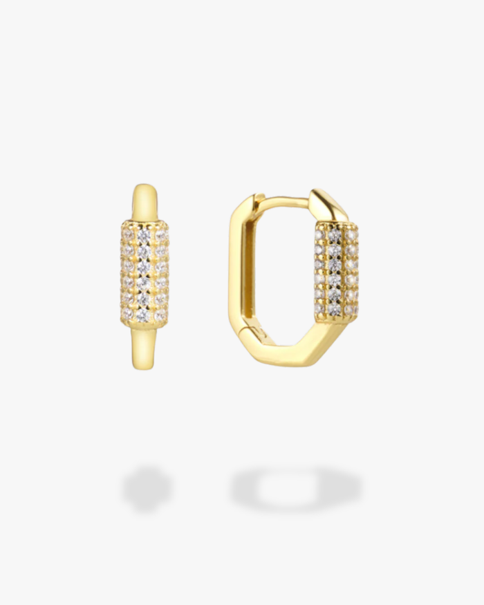 Rhinestone Huggie Set
