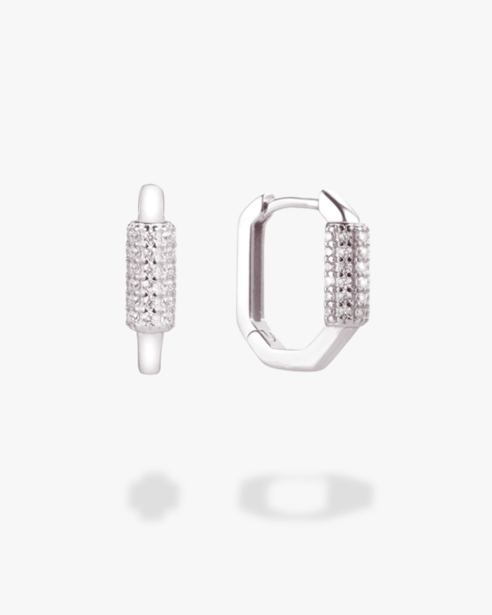 Rhinestone Huggie Set