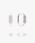 Rhinestone Huggies (Silver)