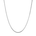Round Box Chain in Sterling Silver (18inches and 1.2mm wide)
