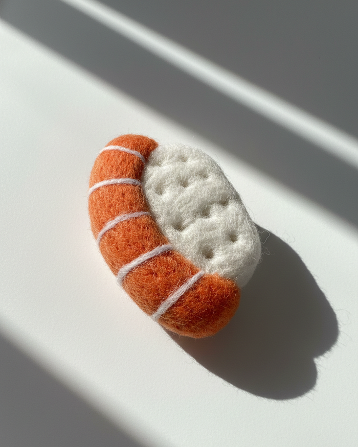 Salmon Sushi Wool Magnet - Woobbi