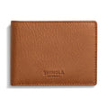 Shinola Brown Leather Slim Bifold Wallet
