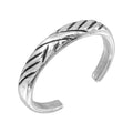 Silver 925 Multi Slash Adjustable Toe Ring - TR125-A | Silver Palace Inc.