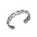 Silver 925 Open Heart Adjustable Toe Ring - TR114-A | Silver Palace Inc.