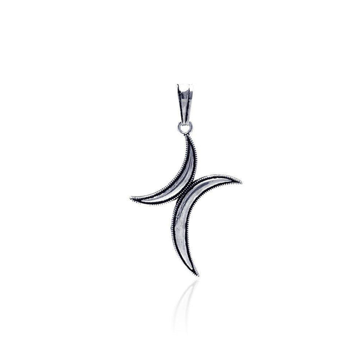 Silver 925 Oxidized Cross Pendant - OXP00016 | Silver Palace Inc.