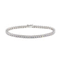 Silver 925 Rhodium Plated Clear CZ Bubble Tennis Bracelet - STB00092 | Silver Palace Inc.