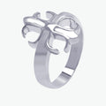 Silver 925 Rhodium Plated Crest Ring - AAR0014 | Silver Palace Inc.