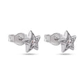 Silver 925 Rhodium Plated CZ Earrings - STE00003