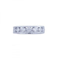 Silver 925 Rhodium Plated Square CZ Eternity Ring - STR00605 | Silver Palace Inc.