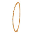 Silver 925 Rose Gold Plated Clear CZ Bangle Bracelet - STB00339RGP | Silver Palace Inc.